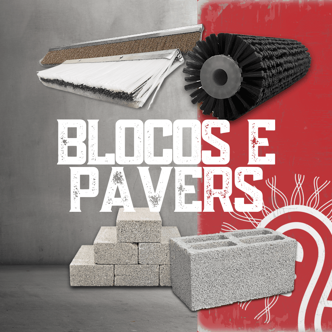 Fabricação de Blocos e Pavers: Soluções em Rebarbação com Escovas Industriais de Alta Qualidade